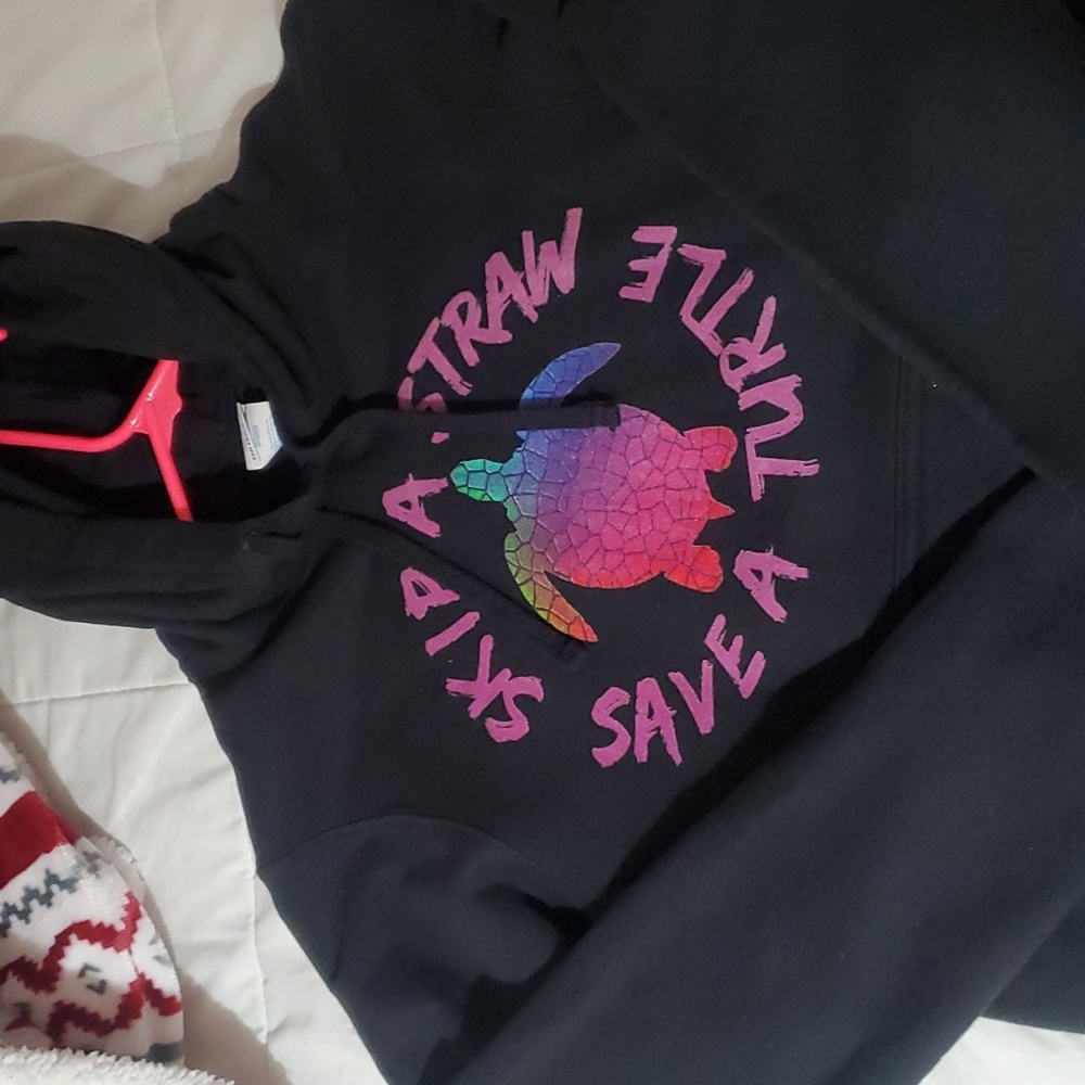 Preppy sea turtle sweatshirt womens small